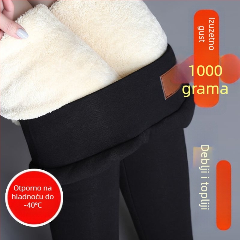 Ženske all-in-one hlače, pamuk-poliester tkanina, osnovni stil, srednja debljina, prozračan, širok kroj, zima 2025