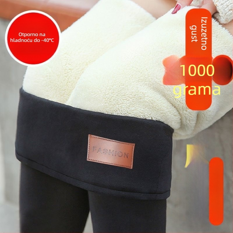 Ženske all-in-one hlače, pamuk-poliester tkanina, osnovni stil, srednja debljina, prozračan, širok kroj, zima 2025