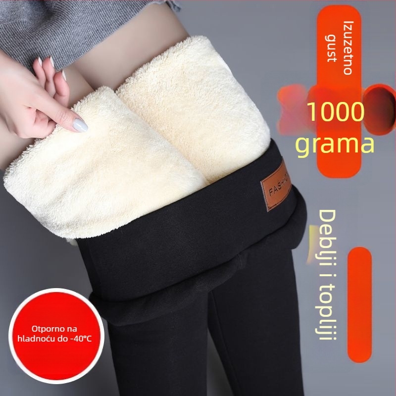 Ženske all-in-one hlače, pamuk-poliester tkanina, osnovni stil, srednja debljina, prozračan, širok kroj, zima 2025