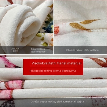 Flanelna deka, poliester, 310 g/m², uzorak: animirani motiv, europsko-američki stil, prilagodljiva