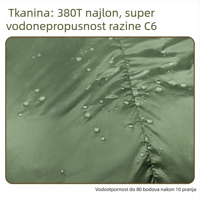 Spavaća vreća s perjem za odrasle - punilo od guščjeg perja, Ripstop najlon, oblik omotnice, -30°C