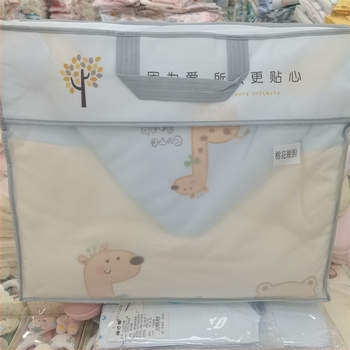 Dječja deka s 400 g pamuk punila, čisti pamuk 95%+, jesen-zima, za novorođenčad 0–1 godina, uzorak: crtani