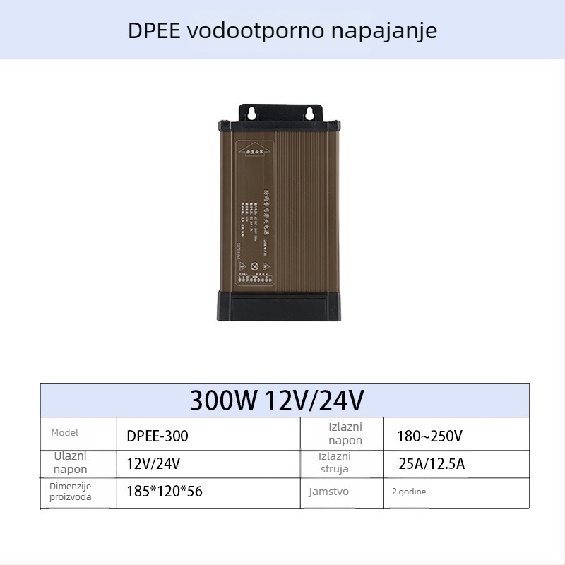 LED napajanje za vanjsku reklamu, vodootporan, s preklopnim napajanjem, 60-700 W, IP44, učinkovitost 86%