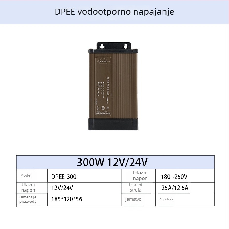 LED napajanje za vanjsku reklamu, vodootporan, s preklopnim napajanjem, 60-700 W, IP44, učinkovitost 86%