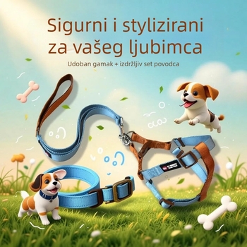 Mačji prsni remen – poliester, marka Hele, za mačke