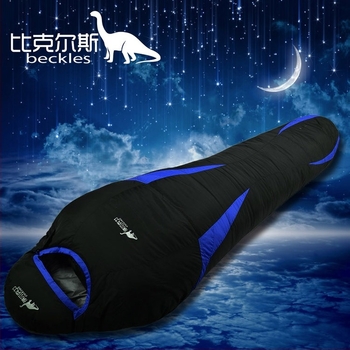 Spavaća vreća četiri sezone za odrasle, u mumijskom stilu, punilo: down silk, podstava: 320T pongee, tkanina: 320T najlon, težina: 500–3000 g