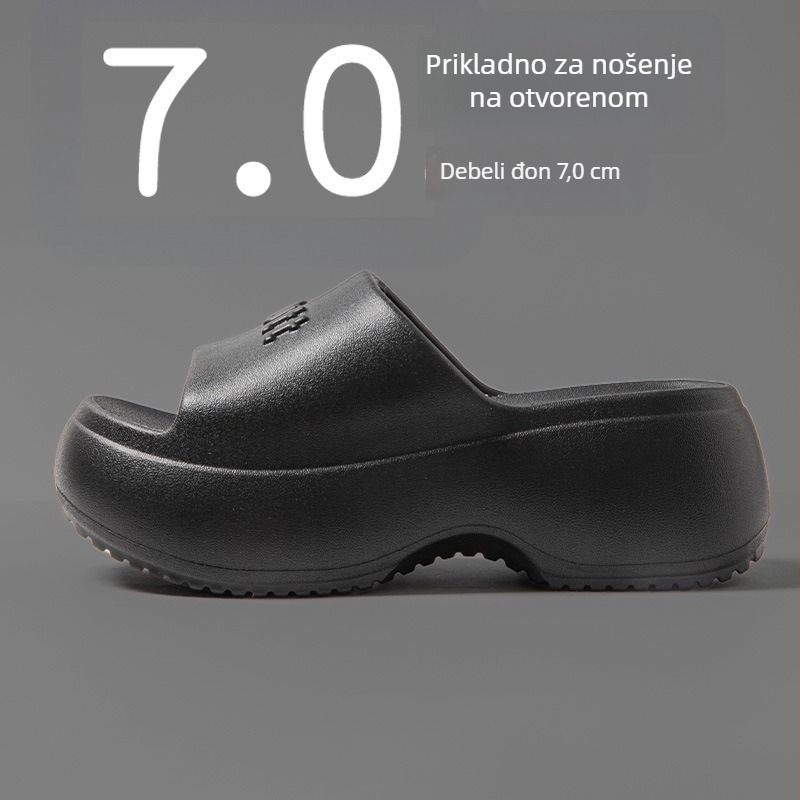 Sandale na visoku petu s debelim potplatom – gornji EVA, potplata EVA, okrugli vrh, bez podstave, proljeće 2025