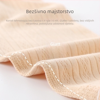 Novorođena pamučna pletena bezrukavna vest s ramenskim kopčama, 100% pamuk, mekan završetak