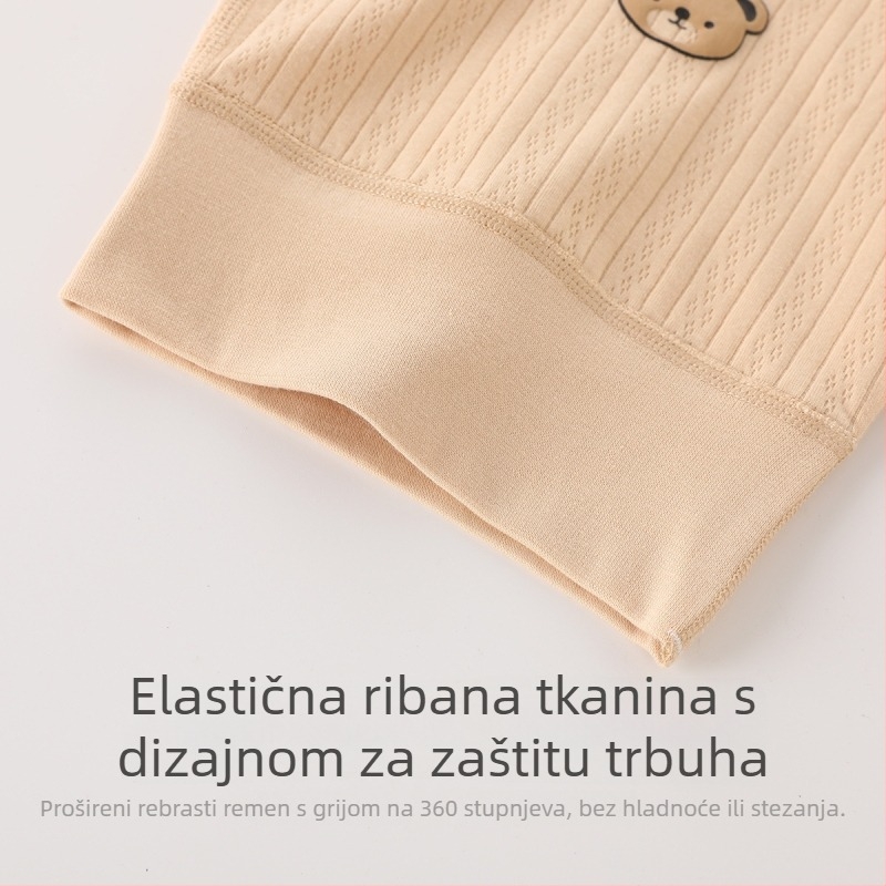 Novorođena pamučna pletena bezrukavna vest s ramenskim kopčama, 100% pamuk, mekan završetak