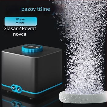 Pumpa za oksigen s promjenjivom frekvencijom, izuzetno tiha, kompaktni kućni model, visok protok zraka za akvarij