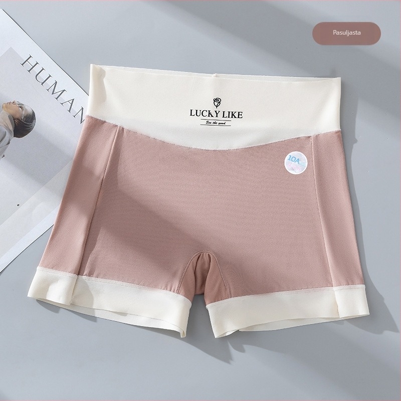 Ženske sigurnosne šortse za donje rublje – Ice Silk pletene, srednji pojas, Nylon 78% s podstavom od viskoze