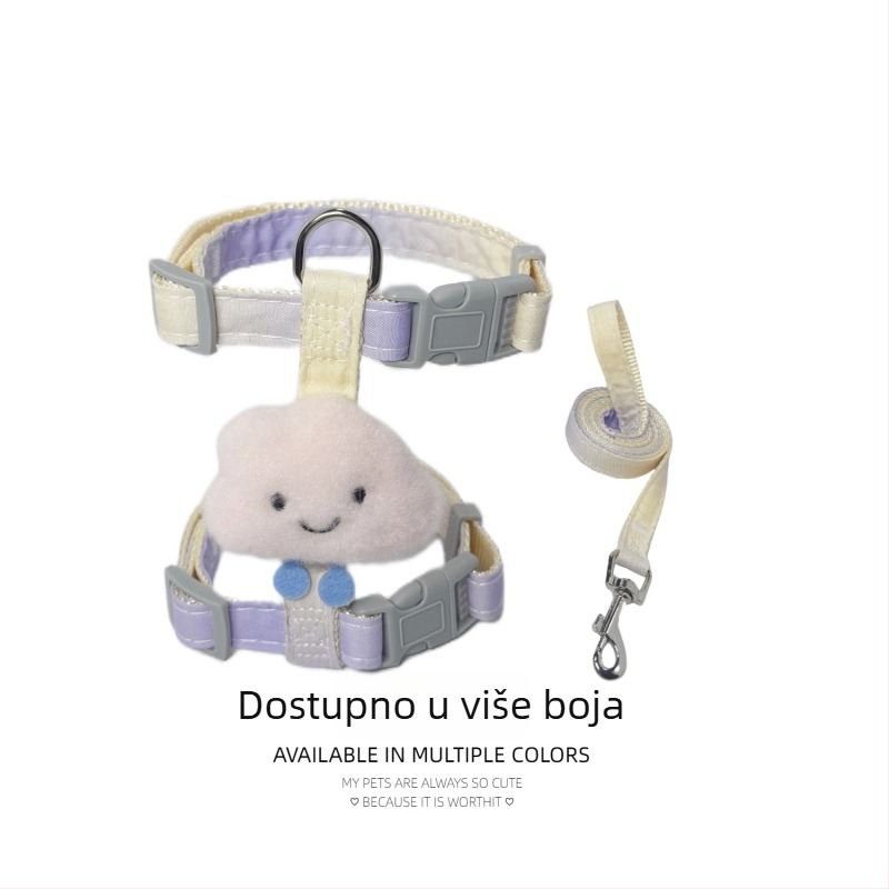 Mačji povodac i postroj u obliku I, protiv bijega - najlon