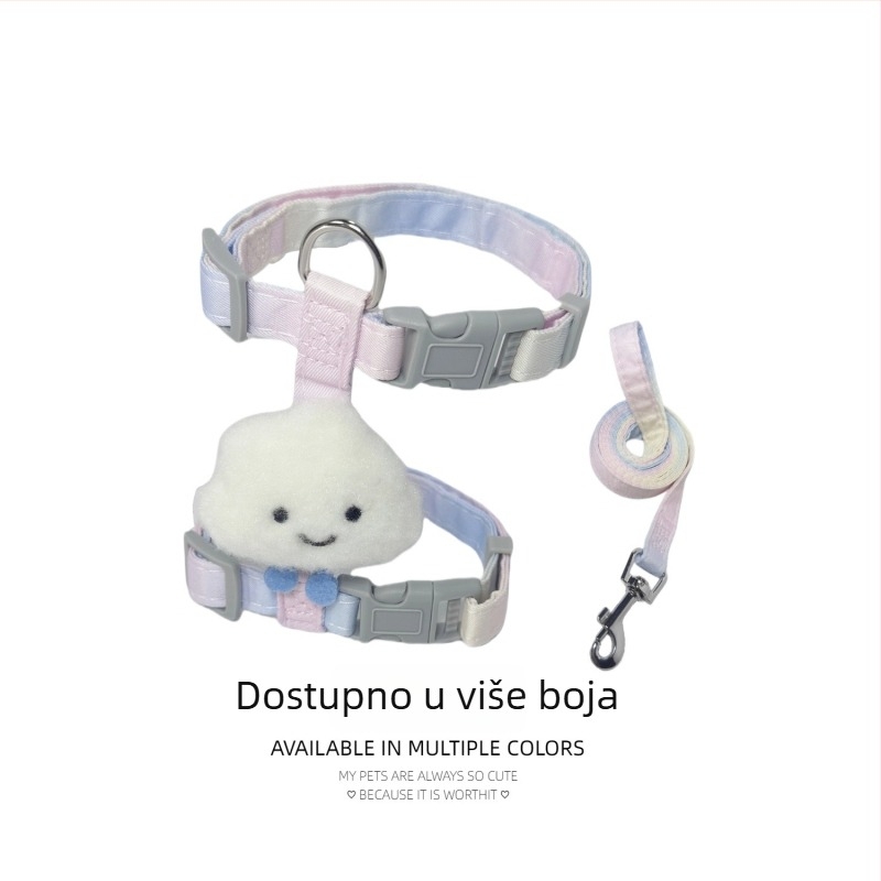 Mačji povodac i postroj u obliku I, protiv bijega - najlon