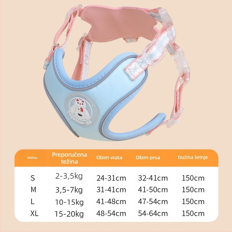 Univerzalni povodac za mačke i pse s protuzbjegavanjem, poliester, marka Meow and, podrijetlo Zhejiang, kategorija: vučni pojas