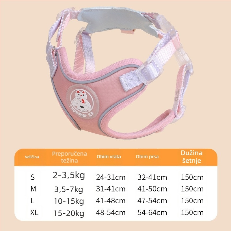 Univerzalni povodac za mačke i pse s protuzbjegavanjem, poliester, marka Meow and, podrijetlo Zhejiang, kategorija: vučni pojas