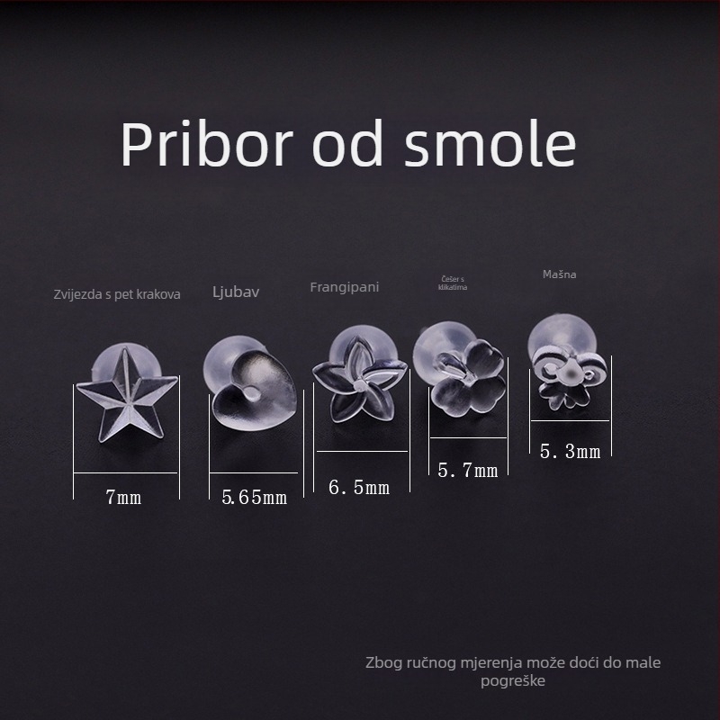 Kulana naušnice od smole/plastike, injekcijsko oblikovanje, geometrijski jednostavan dizajn, unisex