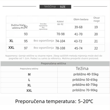 Hlače trudnice za podršku trbuha, debeli pamuk, duljina do gležnja, uski kroj, 90% pamuk