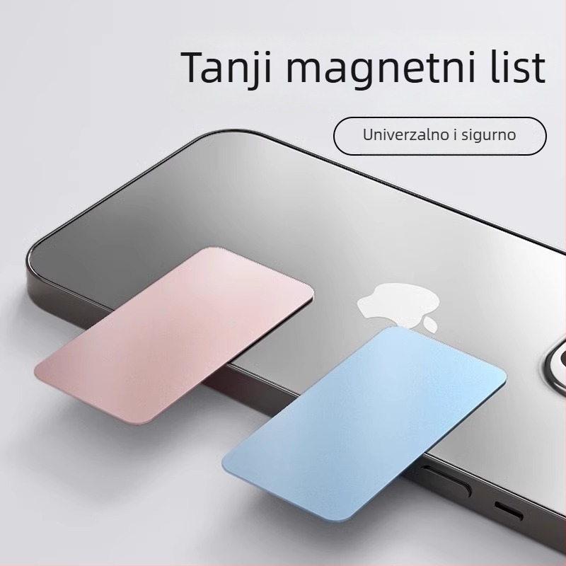 Magnetni list za auto držač telefona – ultra-tanki magnetski list, model 1, univerzalna kompatibilnost.