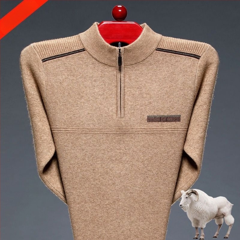 Vuneni pulover s krznom zeka 100%, dugi rukavi, debeli pleteni, kapuljača