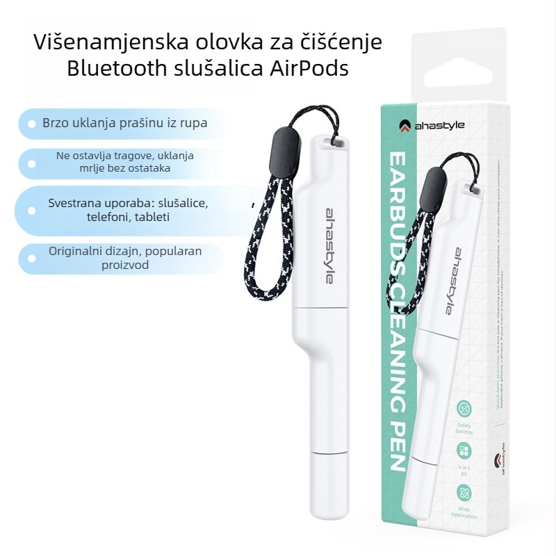 WG83 Čistilna olovka za AirPods, iPhone 15, tipkovnicu iPad – univerzalno, OEM obrada, laserom gravirano logo, plastično kućište, težina 18,5 g