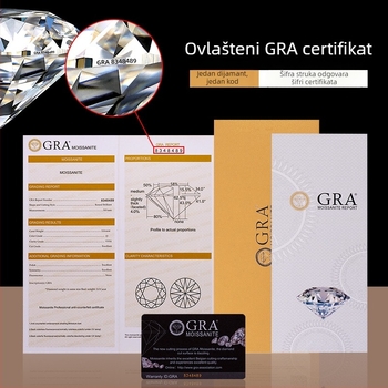 Moissanitni lančić od srebra 925 za žene, jednostavan geometrijski dizajn, šestokraki postavak, križni lanac, duljina 41–50 cm, 2,1 g, marka Under the banyan tree