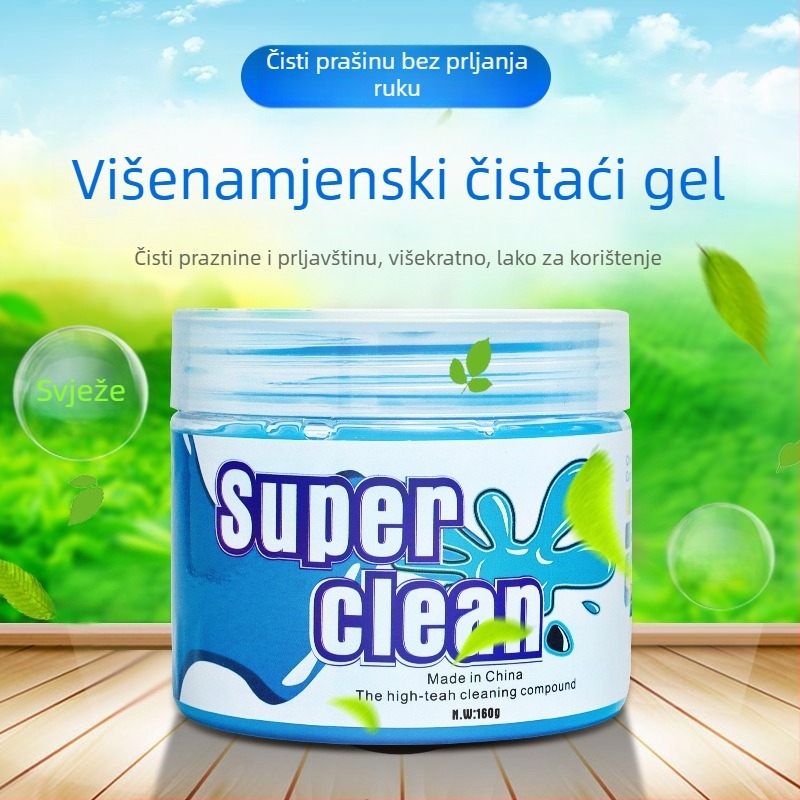 Čistač-gel na bazi gume – Town Head Crystal Edition, pogodan za prijenosna računala, mobilne telefone, računala i digitalne kamere