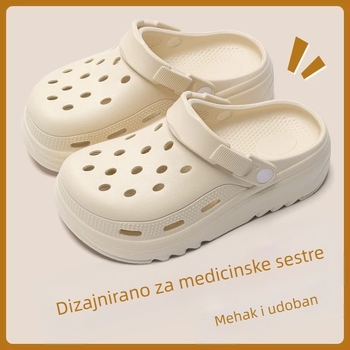 Ženske EVA cipele s rupicama – protuklizna potplata, EVA gornji dio, model J612, Cleotk, debljina đona 5 cm