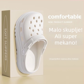 Ženske EVA cipele s rupicama – protuklizna potplata, EVA gornji dio, model J612, Cleotk, debljina đona 5 cm