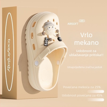 Ženske EVA perforirane sandale, protuklizna potplata, 5 cm debela potplata, potplata injekcijsko oblikovana, svakodnevne plažne sandale