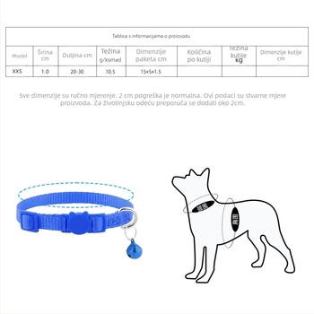 Mačji ovratnik – Najlon (Podrijetlo: Guangdong; Marka: Cool; Ne širi; Za mačke)