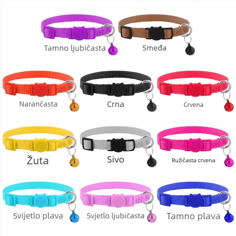 Mačji ovratnik – Najlon (Podrijetlo: Guangdong; Marka: Cool; Ne širi; Za mačke)