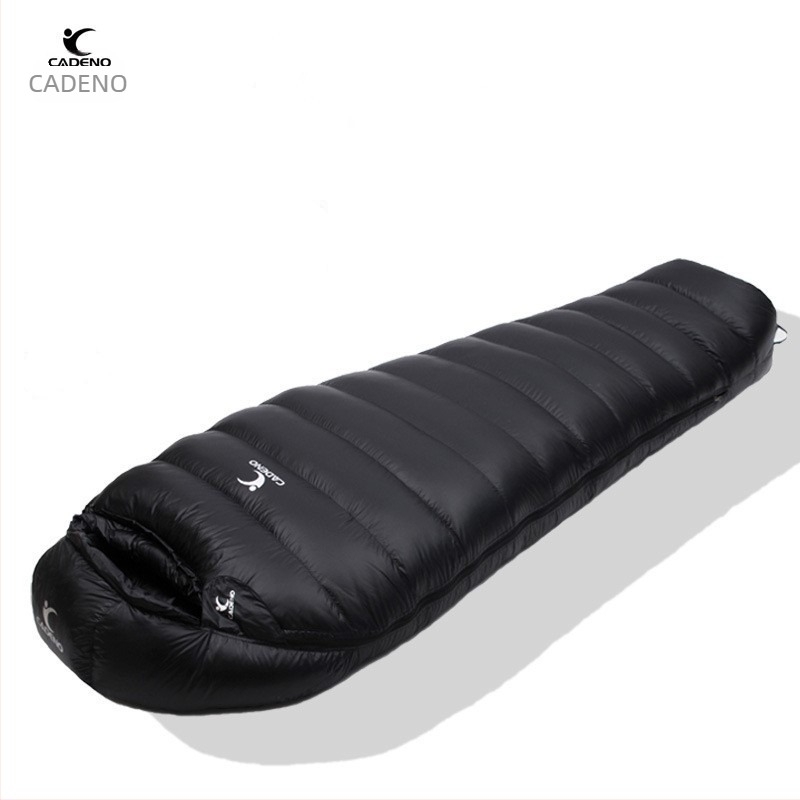 Kadennu mumija-stil vreća za spavanje, punilo bijelo pačje perje, podstava najlon, tkanina najlon, težina 400–3000 g
