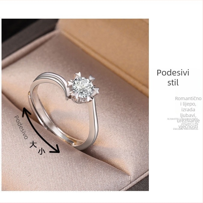 Prsten (925 srebro • Geometrijski oblik • Ručno izrađeno • Unisex)