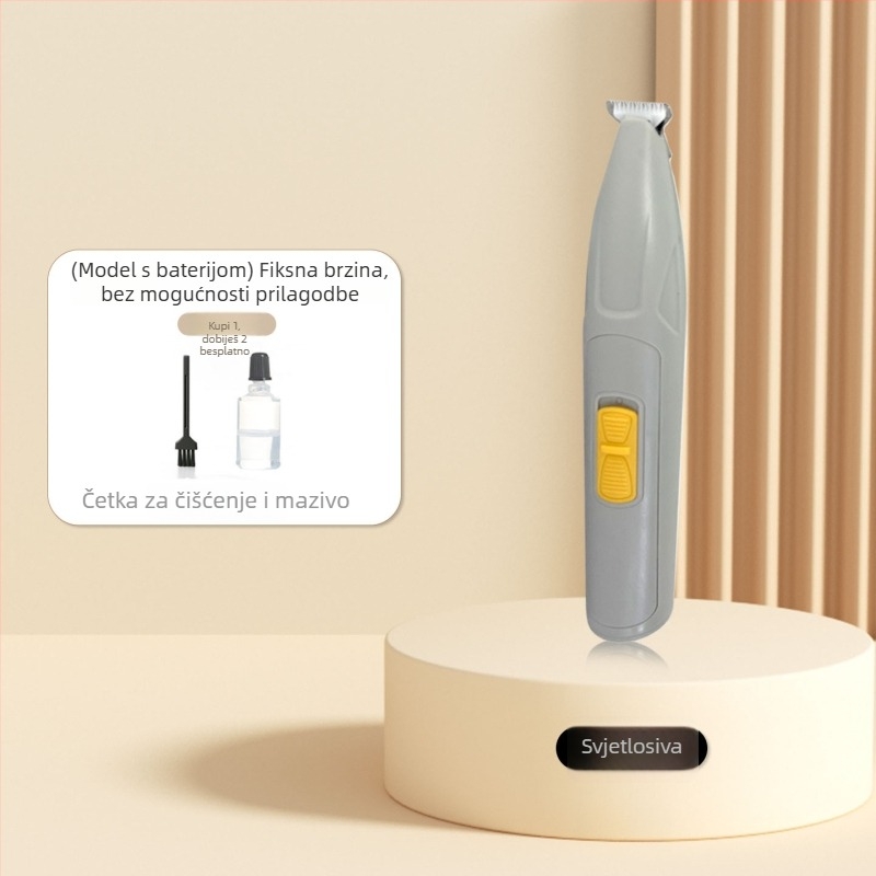 Električni uređaj za njegu kućnih ljubimaca – za pse i mačke, piljenje dlake na šapama i brusilica za nokte, ABS i nehrđajući čelik