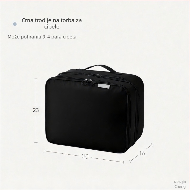 Torba za cipele - Vodootporna, Otporna na prašinu, Velika zapremina, Pogodna za putovanja (kubni oblik, poliester, višestruka funkcija, moderni minimalistički stil)