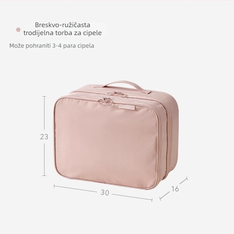 Torba za cipele - Vodootporna, Otporna na prašinu, Velika zapremina, Pogodna za putovanja (kubni oblik, poliester, višestruka funkcija, moderni minimalistički stil)
