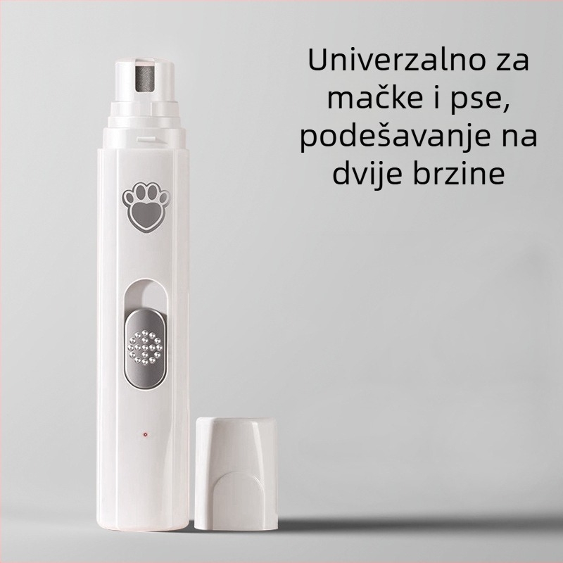 Električni trimer za šape kućnih ljubimaca (mačke i psi), tih, punjiv; Materijal: ABS keramika nehrđajući čelik; Univerzalna uporaba; Marka Tiger Pets; Kod proizvoda Fz-256