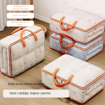 Torba za skladištenje ćebeta, prozirna kubična PVC torba, velika kapaciteta, višenamjenski organizator za ćebeta, odjeću i cipele, za spavaću sobu i putovanja