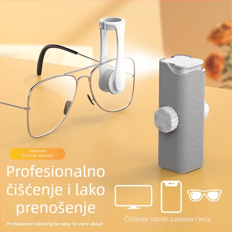 Q5Y Set za čišćenje naočala – Višenamjenski ABS Čistilni set, 37 g