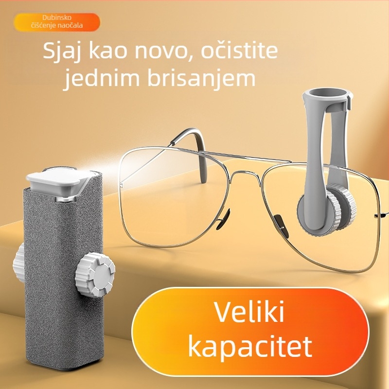 Q5Y Set za čišćenje naočala – Višenamjenski ABS Čistilni set, 37 g