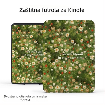 Zaštitna maska za Kindle Youth Edition - flip-top, umjetna koža, prilagođene crteže, ispis logotipa, kompatibilan s Kindle Youth Edition