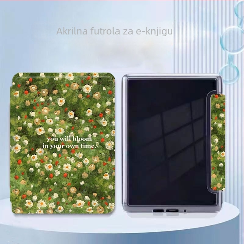 Zaštitna maska za Kindle Youth Edition - flip-top, umjetna koža, prilagođene crteže, ispis logotipa, kompatibilan s Kindle Youth Edition