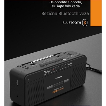 Panda 6518 Edukativni audio rekordar s dvostrukim zvučnicima, USB/MP3 snimanje, magnetska traka, za učionicu