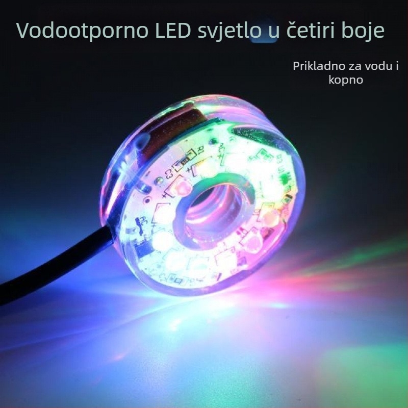 Podvodno LED osvjetljenje za akvarij s pumpom za vodu i dekoracijom rockery fontane