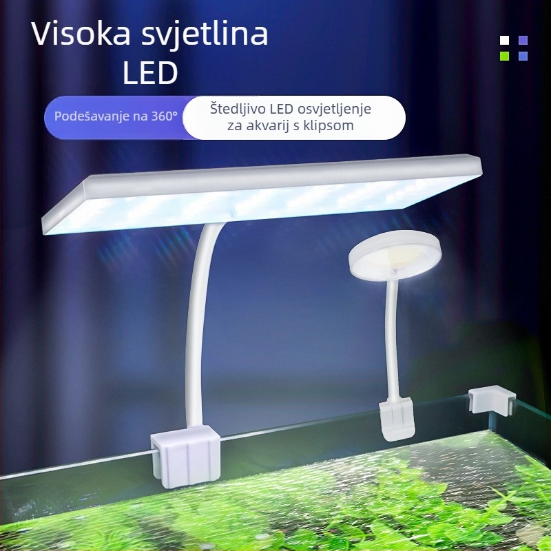 Klip LED svjetiljka za akvarij, vodootporna rasvjeta za vodene biljke, dodatno osvjetljenje (Brand Tianyue; Materijal ABS; Snaga 3W)