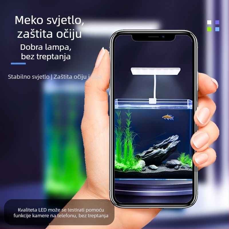 Klip LED svjetiljka za akvarij, vodootporna rasvjeta za vodene biljke, dodatno osvjetljenje (Brand Tianyue; Materijal ABS; Snaga 3W)