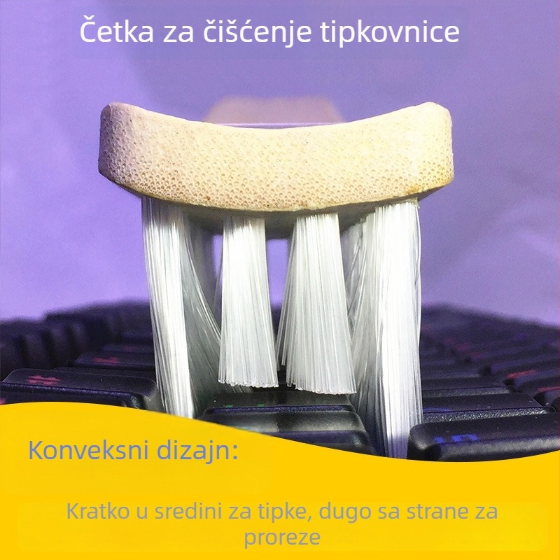 Četka za čišćenje tipkovnice s mikrovlaknama, dubinsko uklanjanje prašine, kompatibilno s notebookima, računalima, slušalicama i kamerama (Brend Black snake, masa 0.1 kg)