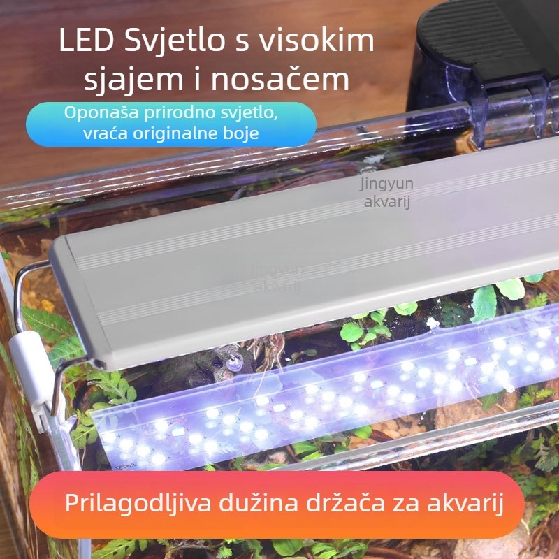 GX-K Series LED svjetlo za akvarij za aquascaping — 5W, akril, štednja energije uz simulaciju sunčevog svjetla