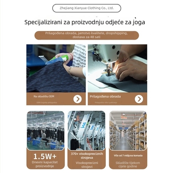 Ženska prugasta jakna sa stojećim ovratnikom, slobodan kroj, dugi rukavi, poliester