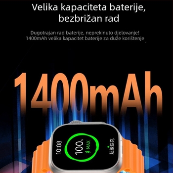 Pametni sat s otključavanjem otiska prsta, SIM kartični utor, AMOLED zaslon, detekcija zasićenja kisikom, vodootporan